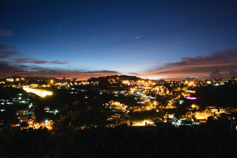 city, building, silhouette, cityscape, dalat, outdoors, no people, cloud - sky, environment, residential district, built structure, beauty in nature, landscape