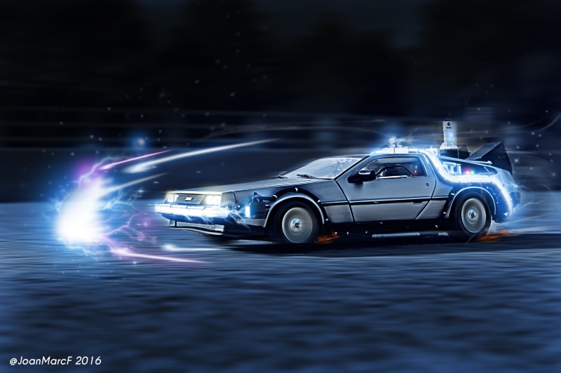 Movie Vehicles, Back to the Future, 500px, 1080P, toys, digital art, Time Machine, DeLorean, 2016 (Year)