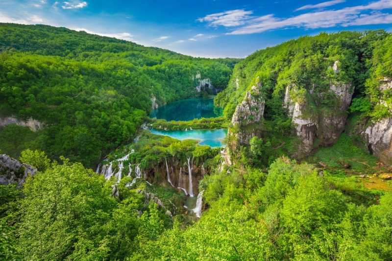 Tree, Plitivice Lake, 720P, Waterfall, Plitvice National Park, Earth, Green, Mountain, Croatia, Forest, Waterfalls
