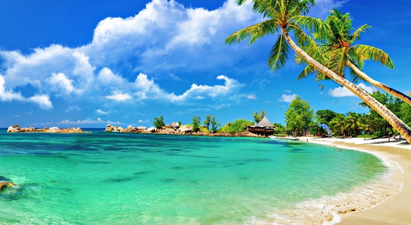  Ocean, tranquility, Seasons, Beach, hd, tropical climate, cloud - sky, nature, beauty in nature, awesome, Summertime, seashore, turquoise colored