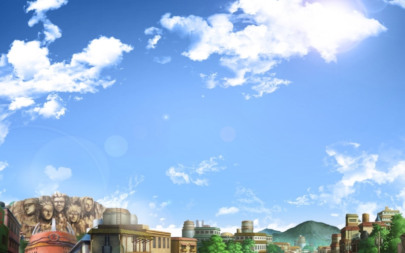 x, naruto, konoha, villages, anime, 1080P, Naruto: Shippuden, Scenic, shippuden, hd, art