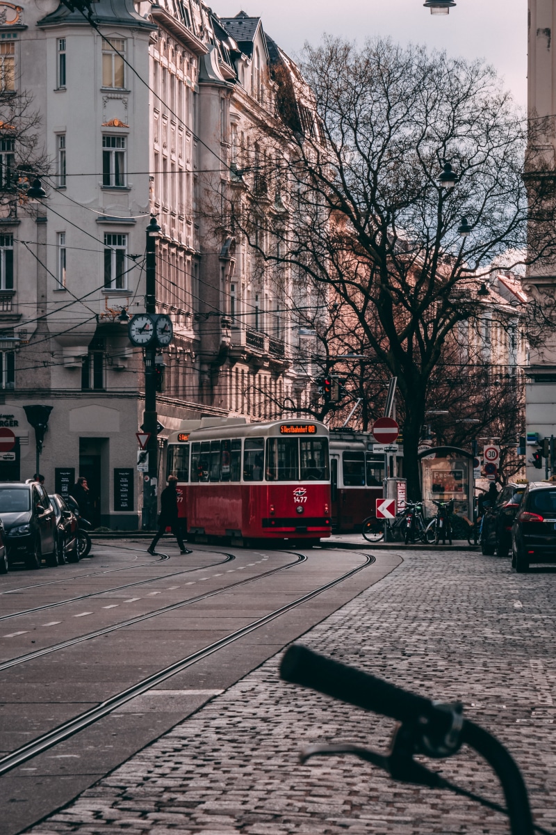 urban, street photo, street photography, built structure, mode of transportation, architecture, bare tree, car, public transportation, winter, sunset, tree