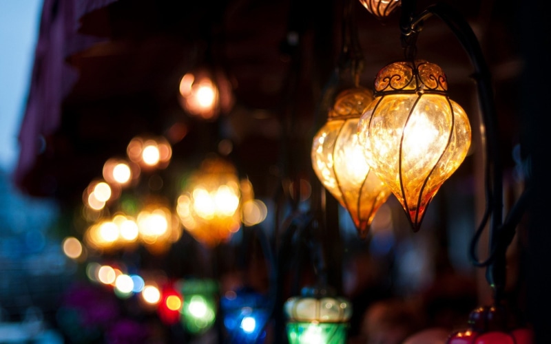 black, asia, backgrounds, illuminated, decor, chandelier, focus on foreground, glowing, lighting Equipment, close-up, light, lantern, brown, indoors, design