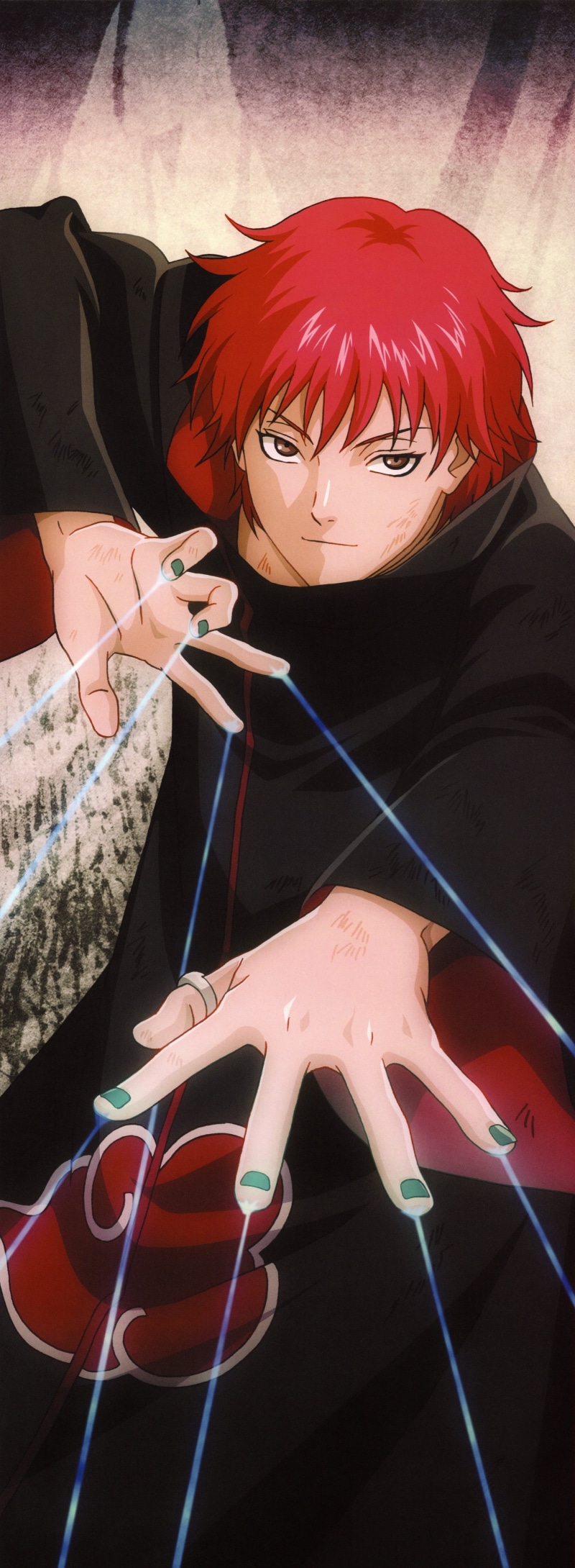 celebration, males, females, indoors, people, redhead, men, adult, sword, fantasy, naruto, sport, Akatsuki, portrait, red, Sasori, 5K, two people, women