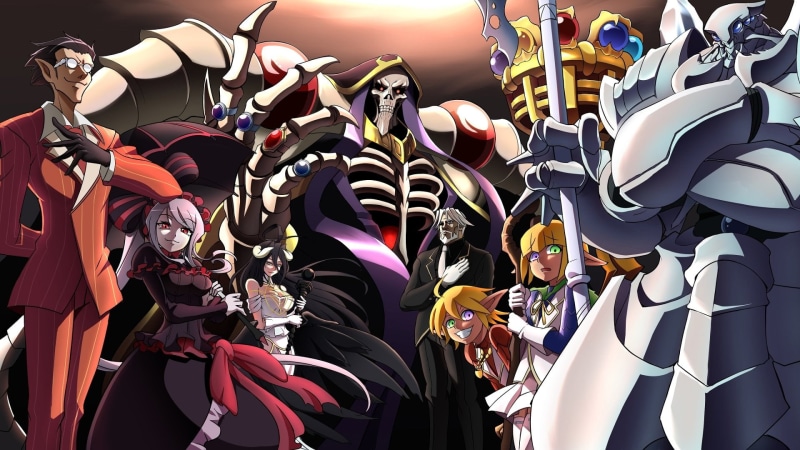 group of people, Mare Bello Fiore, sunlight, togetherness, art and craft, Aura Bella Fiora, Overlord, day, 1080P, Anime, Sebas Tian, men, Shalltear Bloodfallen
