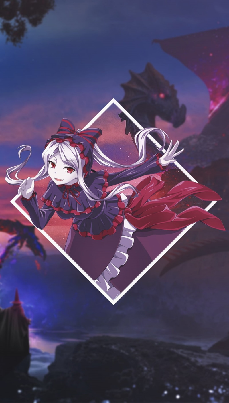 Overlord (anime), anime girls, shalltear bloodfallen, 720P, picture-in-picture, anime
