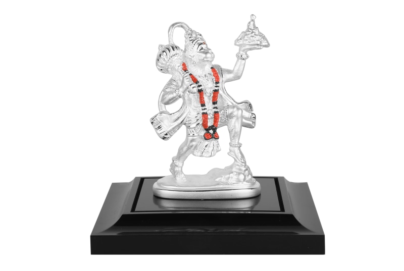 Religion, idol, mythology, worship, God, Hanuman, transparent, religion, culture, representation, figurine, India, white, silver, copy space, hinduism