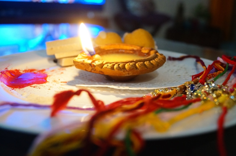 indian festival, occasion, 2K, candle, burning, baked, temptation, traditional, religious, asian, thread, cake, raksha, dessert, cultural, rakshabandhan