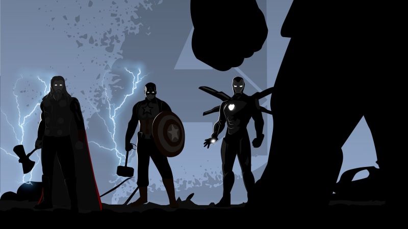 Avengers: Endgame, Iron Man, Captain America, Thanos, 4K, Trinity, Avengers, Thor
