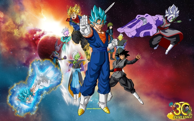 Supreme Kai (Dragon Ball), Black (Dragon Ball), 1080P, Dragon Ball, Dragon Ball Super, Trunks (Dragon Ball), super, Zamasu (Dragon Ball), Black Goku