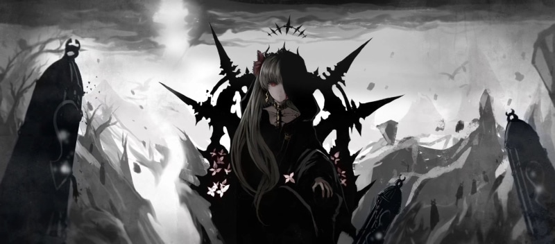 indoors, people, Fate/Grand Order, smoke - physical structure, group of people, arts culture and entertainment, Ereshkigal (Fate/Grand Order), architecture