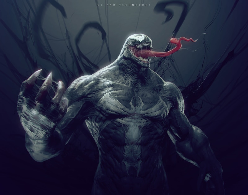 digital composite, nature, Spider-Man, one person, women, Venom, digital, bird, fashion, marvel, 1080P, front view, vertebrate, red, indoors
