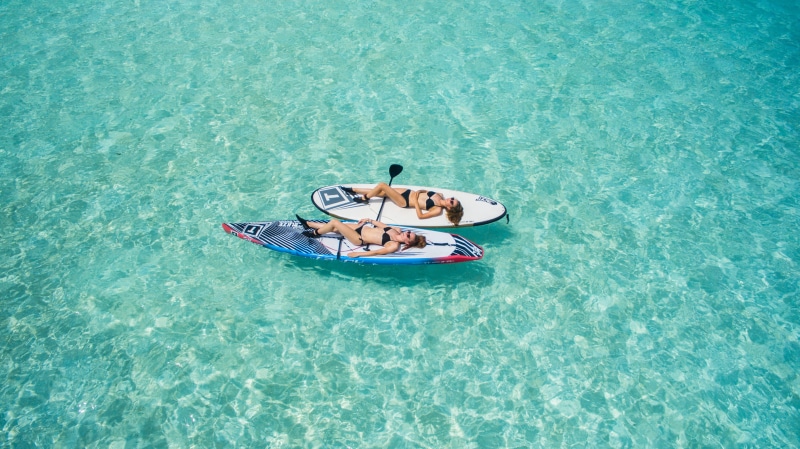 day, summer, surfboard, high angle view, outdoors, leisure activity, travel, photography, paddle, sea, aerial, nautical Vessel, 4K, person, blue, travel Destinations