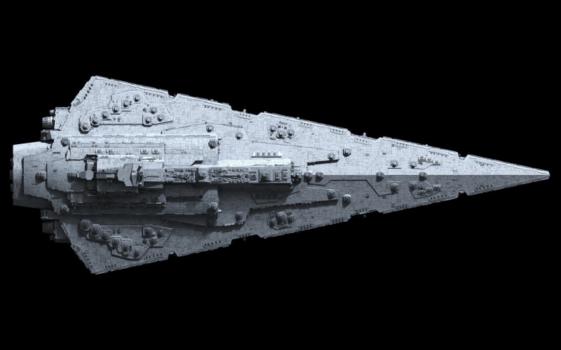 abandoned, run-down, decline, building exterior, Star Wars, studio shot, deterioration, night, no people, copy space, outdoors, damaged, ruined, artwork