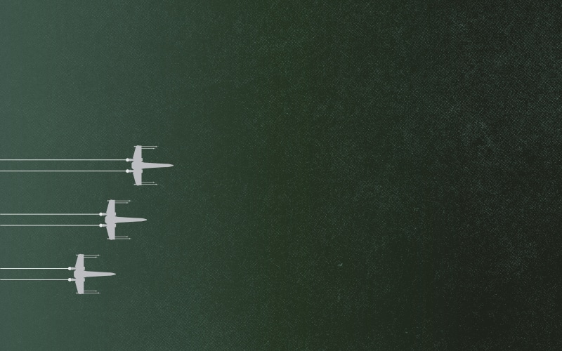 Star Wars, 4K, minimalism, X-wing