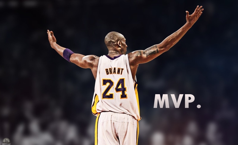 bryant, kobe, 1080P, number, sportsman, arms raised, black mamba, mvp, competition, rear view, 24, limb, los, three quarter length, Sports