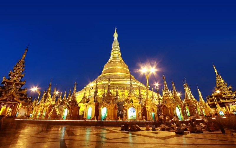 shwedagon, 2K, pagoda