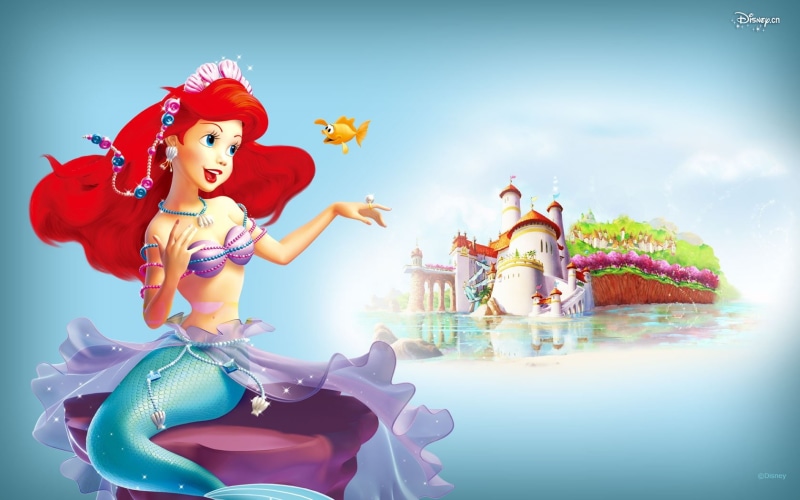 Princess, Mermaid, Little, 720P, Disney, Manor