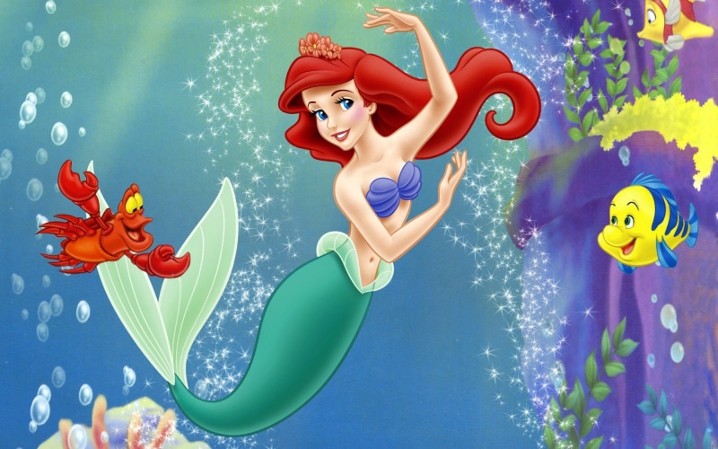 underwater, ocean, mermaid, 1080P, family, disney, princess, animation, cartoon, adventure, 1littlemermaid, ariel, little, fantasy, sea