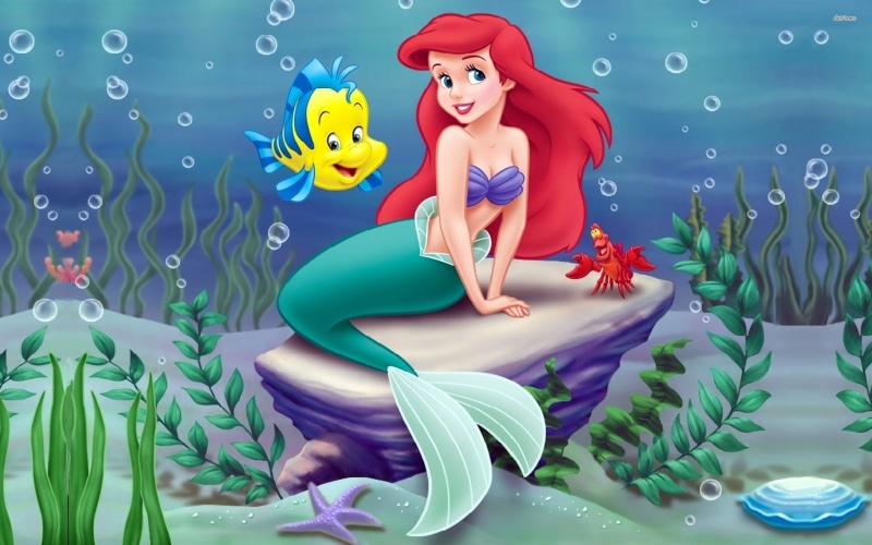 ocean, animation, underwater, fantasy, mermaid, princess, cartoon, 1littlemermaid, little, ariel, adventure, family, 2K, disney, sea