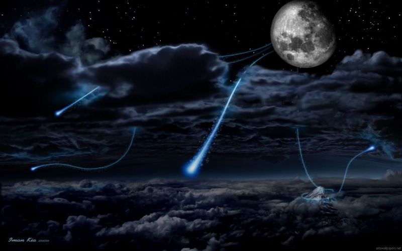 smoke - physical structure, nature, outdoors, motion, cloud - sky, beauty in nature, planetary moon, digital, astronomy, no people, Moon, 1080P, sky, space