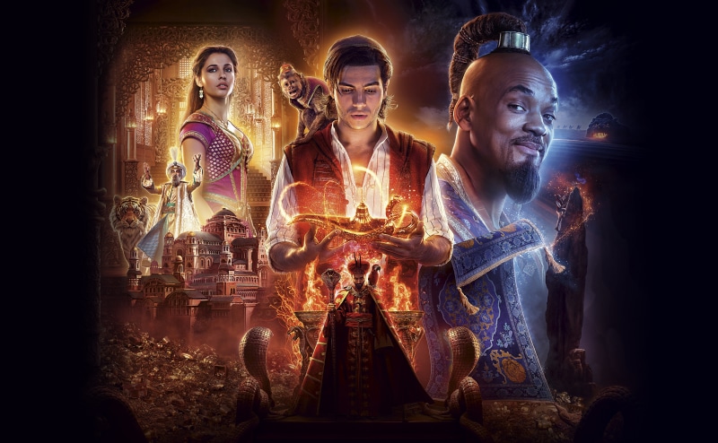 Gold, Towers, Wizzard, Rajah, Ocean, Castle, Hindi, ALADDIN, 5K, Tale, Marwan Kenzari, Jasmine, Mena Massoud, Magic Carpet, EXTENDED, Princess, Wand, Tableware