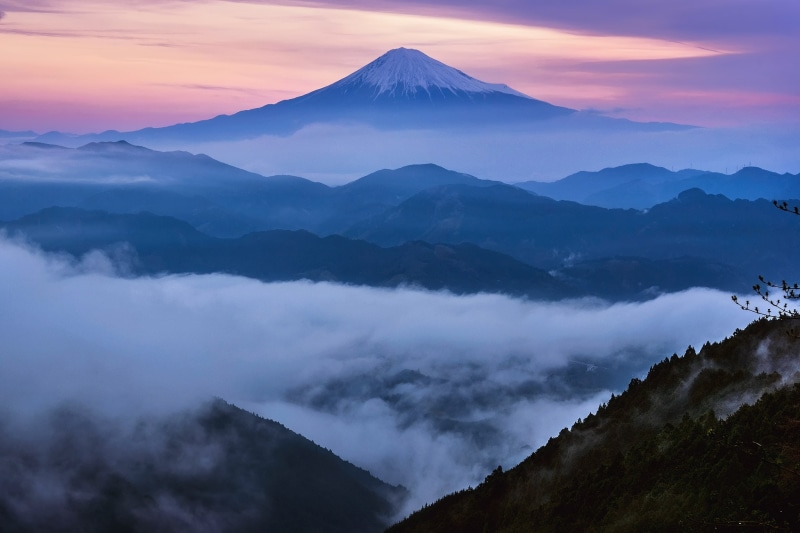 Fuji, spring, Mount Fuji, April, stratovolcano, 1080P, morning, mountain, Japan