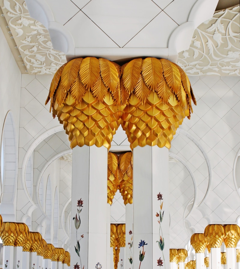 food and drink, traditional, tourism, gold, marble, dhabi, 1080P, art, capital, spirituality, moshe, islam, ornament, hanging, stone, historic, abu, ceiling