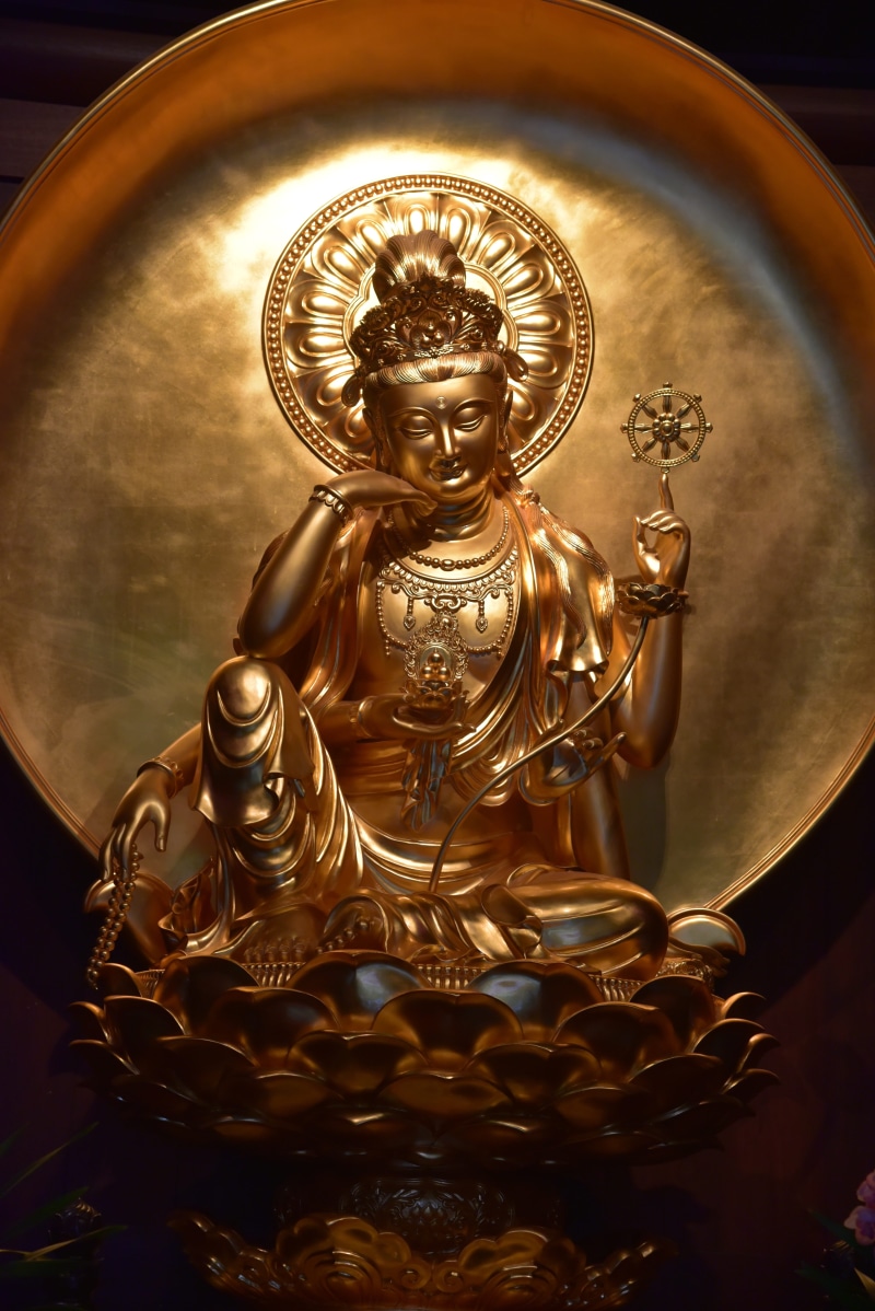 representation, gold colored, close-up, metal, shrine, art and craft, statue, belief, gold, spirituality, pagoda, buddha, sculpture, history, religion