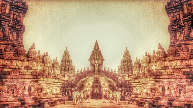 Hindu Temple, Temples, Prambanan Temple, Java (Indonesia), Indonesia, 1080P