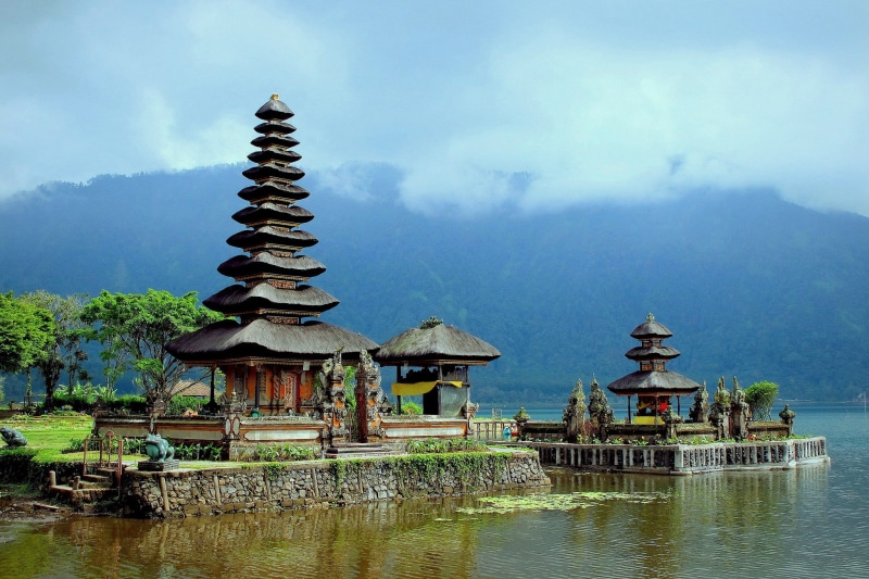 Bali, 1080P, ulun, Pura Ulun Danu Bratan, Indonesia, pura, Lake Bratan, bratan, danu