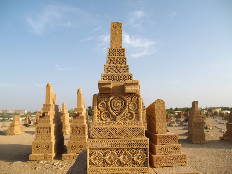city, landmark, sky, ancient civilization, sunlight, the past, building, place of worship, history, famous Place, nature, Chaukundi Tombs, Karachi, public domain