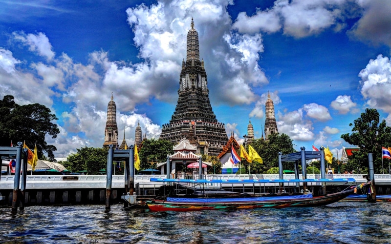 wat, shrine, temple, atraction, 2K, thailand, ancient, bangkok, arun