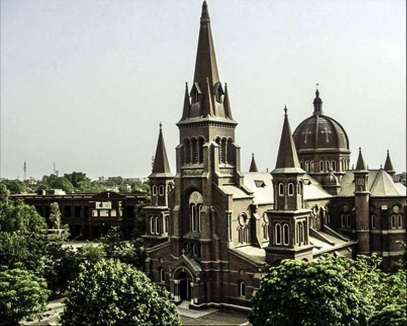 belief, public domain, cathedral, famous Place, spirituality, Lahore, building, heart, tree, church, Sacred Heart Cathedral, temple, spire, nature, steeple