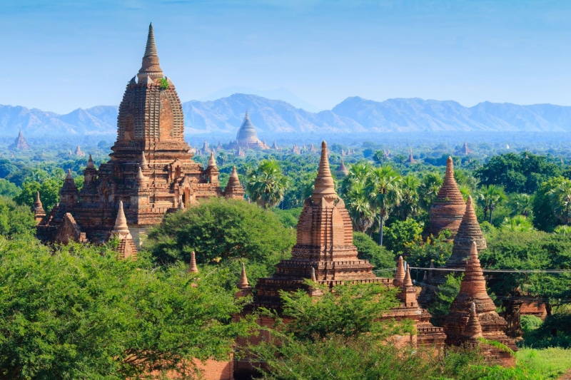 travel, sour, 4K, built structure, panorama, archaeology, place of worship, plant, unesco, spirituality, temple minyeingon, nature, bagan, tourism, sky