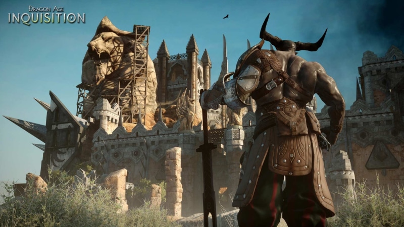 architecture, poster, craft, sky, tourism, the past, day, inquisition, video games, dragon, human representation, Dragon Age Inquisition, travel, history