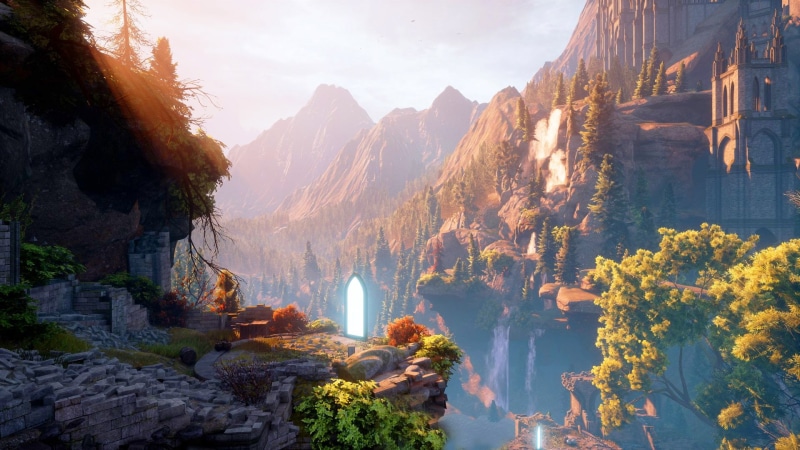 Thedas, Inquisition, The portal, Century of the dragon, ruins, Dragon Age 3: Inquisition, Century of the dragon 3, Tedas, Dragon Age 3, 1080P, Portal