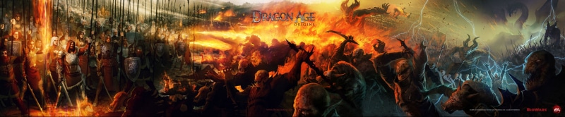 full frame, 5K, environment, nature, communication, flame, panoramic, triple screen, blurred motion, illustration, event, age, dragon, Dragon Age: Origins