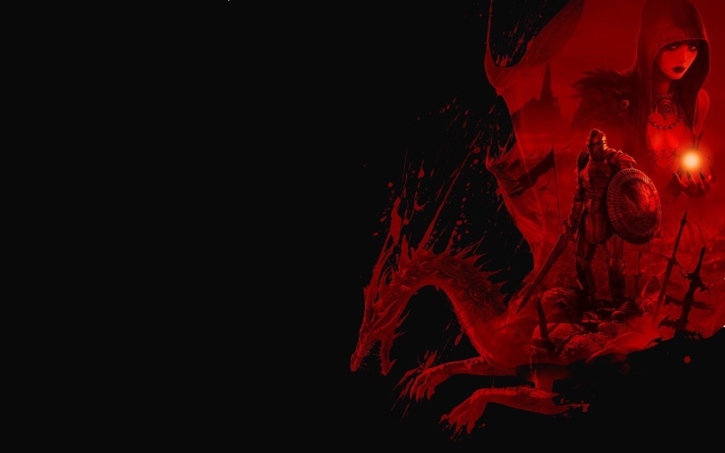 animal representation, dark, glowing, celebration, pattern, copy space, Dragon Age: Origins, black background, digital, representation, art and craft