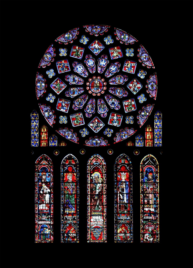 frame, pattern, art and craft, notre dame, stained Glass, 2K, chartres, indoors, creativity, lancet window, belief, paris, ceiling, window, cathedral