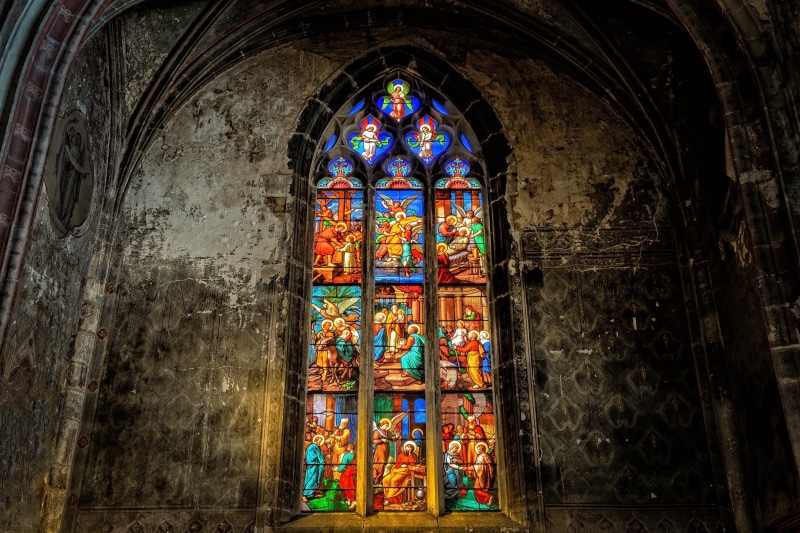france, building, glass window, cathedral, place of worship, church window, no people, dom, built structure, art, light, spirituality, old, glass, notre-dame