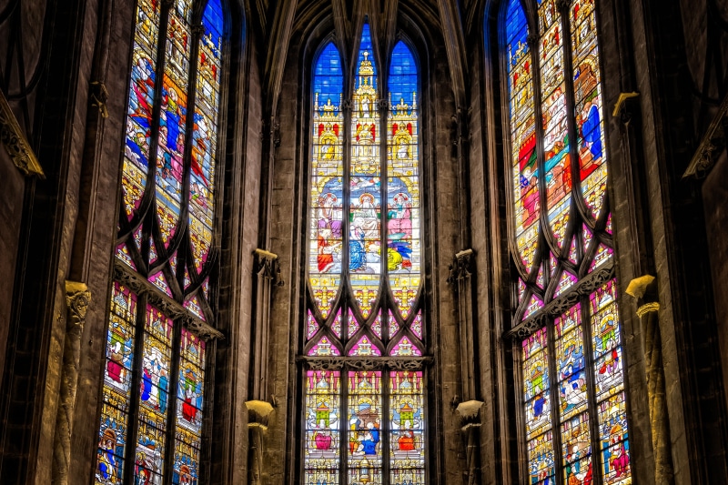 believe, cathedral, church window, artwork, christianity, art, old, 5K, light, place of worship, building, built structure, no people, nave, interior