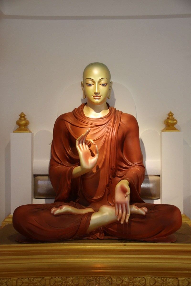 buddha, spirituality, arahanth, sariputta, worship, human representation, royalty, tourist, tourism, 5K, buddhist, sitting, no people, sculpture, temple