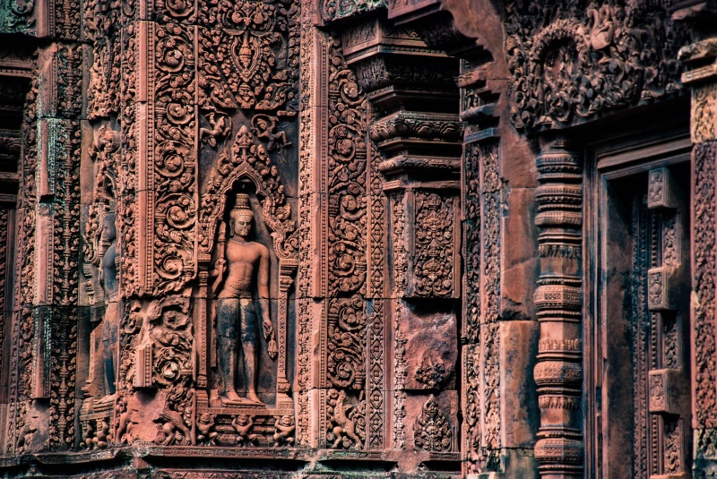 art, 2K, history, pillar, spirituality, human, building, architecture, banteay srei, carving - craft product, statue, outdoors, religion, the past, ancient civilization
