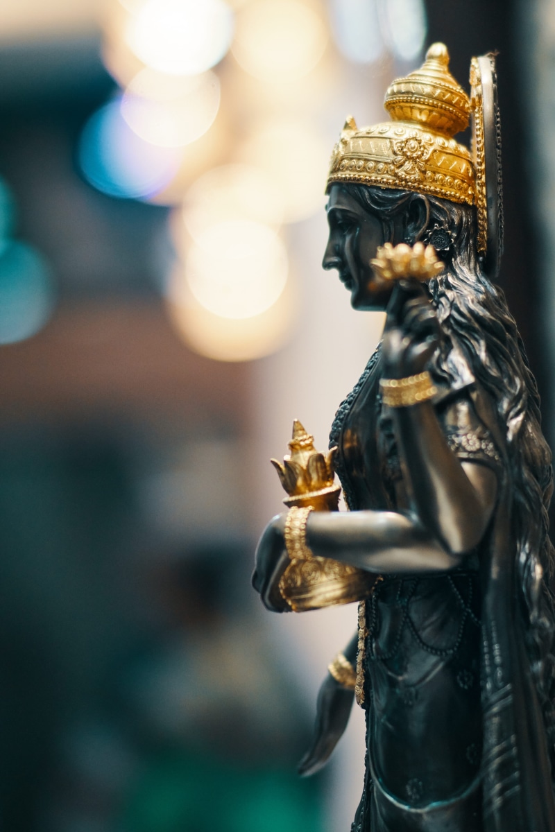 human representation, human, worship, belief, temple, art and craft, religion, focus on foreground, history, outdoors, representation, bokeh, 4K, shrine