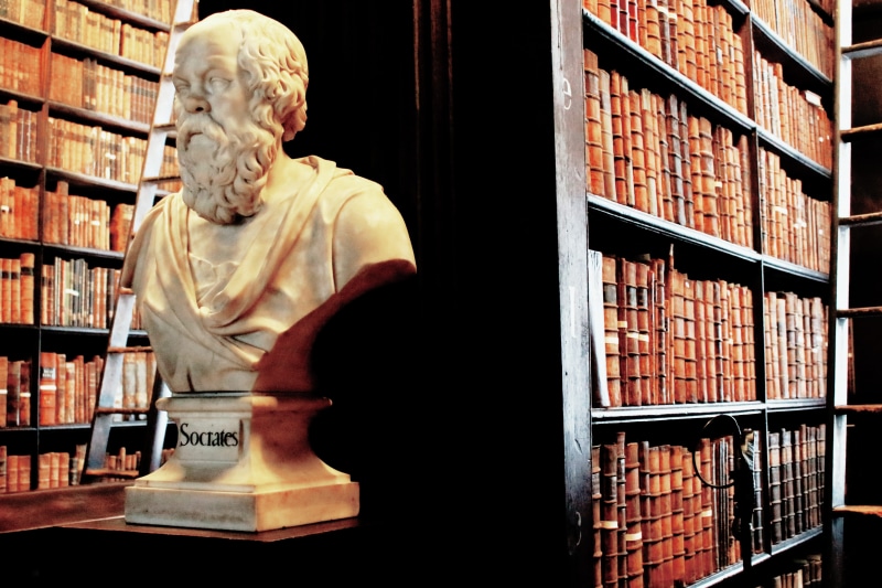 5K, learning, indoors, people, human representation, order, old, literature, waist up, wisdom, education, ladder, socrates, ireland, arrangement, publication