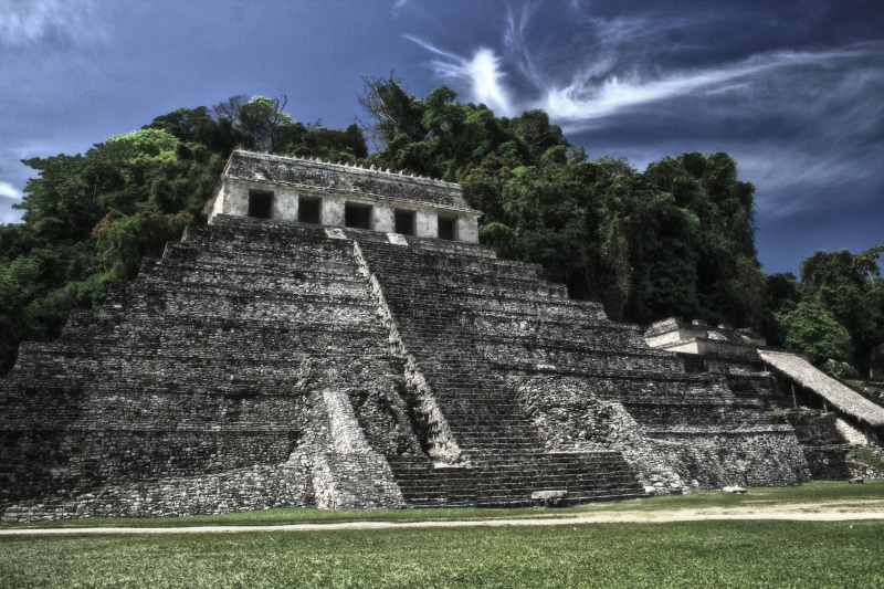 culture, mexican, tourism, day, ruined, mexico, temple, mayan, palenque, architecture, built structure, ancient Civilization, pyramid, stone Material, prehispanic