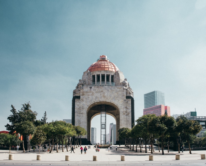 group of people, cultural, revolucion, sky, mexico city, arch, built structure, latin, monument, symbol, memorial, nature, day, plant, historical, government