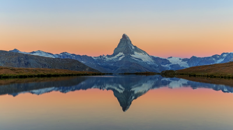 scenics, daytime, Zermatt, nature, 4K, am, landscape, Wallis, mountain Peak, lake, summer, reflection, Switzerland, body, Daybreak, outdoors, mountain