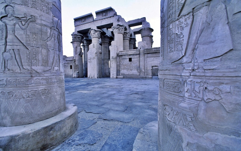 hieroglyphics, stone, temple, ancient, 720P, Egypt